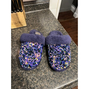 UGG Purple Women's Scuffette II Stellar Sequin Slippers